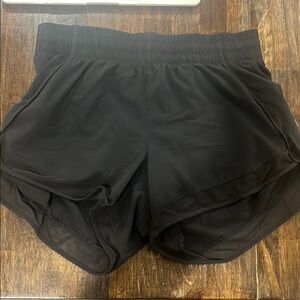 Athleta Black Athletic Shorts with Elastic Waistband